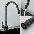 DecorBites™ Antique Brass Kitchen Faucet with Pull Down Spout and Single Handle