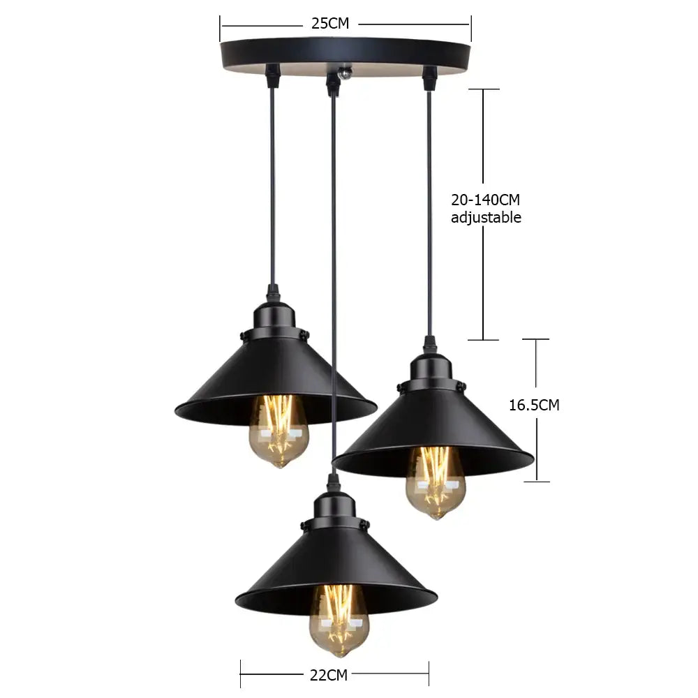 DecorBites™ Antique Brass Kitchen Pendant Light | Hanging Ceiling Fixture for Dining Room