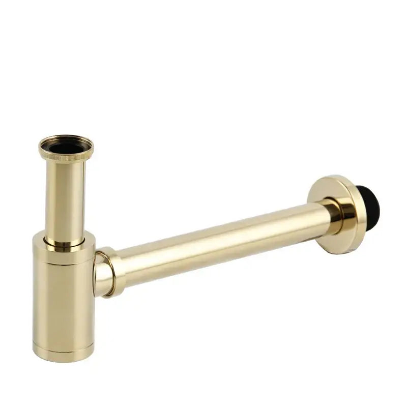 DecorBites™ Antique Brass Pop Up Drain Kit with P-Trap Pipe for Bathroom Sink.