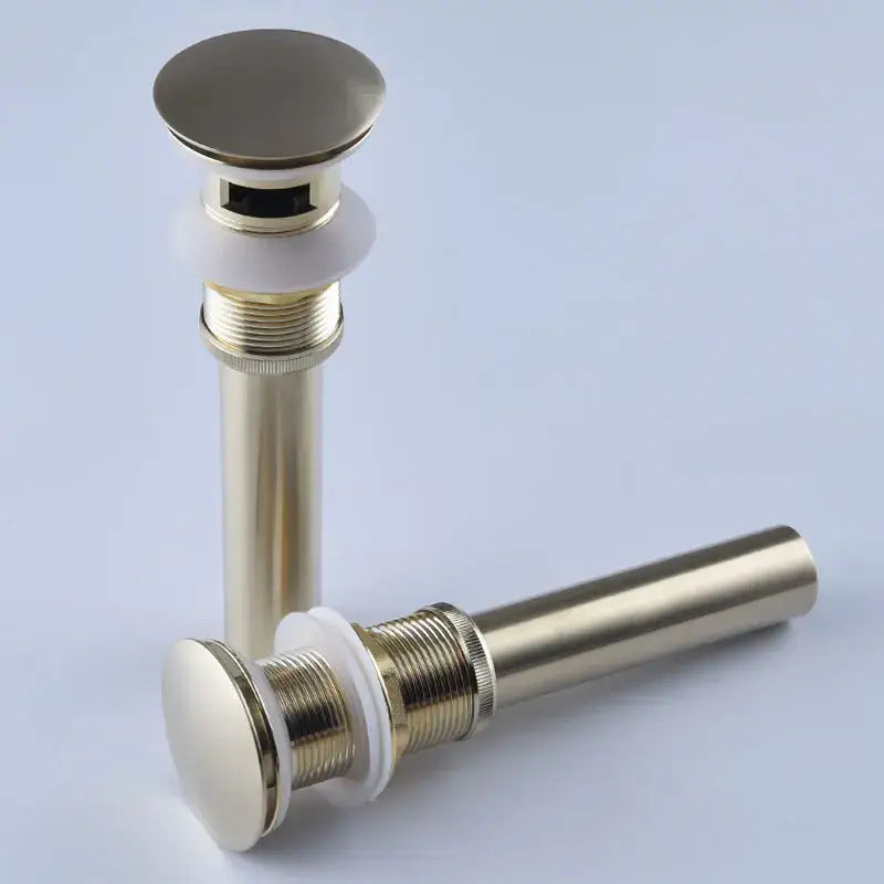 DecorBites™ Antique Brass Pop Up Drain Kit with P-Trap Pipe for Bathroom Sink.