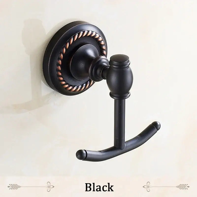 DecorBites™ Antique Brass Robe Hook Coat Towel Hanger Wall Bathroom Accessories