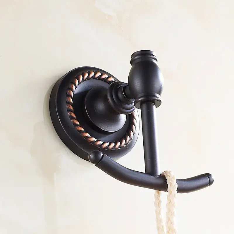 DecorBites™ Antique Brass Robe Hook Coat Towel Hanger Wall Bathroom Accessories