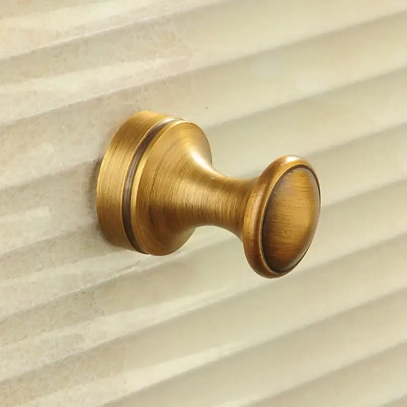 DecorBites™ Antique Brass Robe Hook Single Clothes Hanger Towel Bathroom Coat Door Hooks