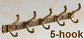 DecorBites™ Antique Brass Robe Hook Towel Holder Bathroom Accessories Wall Mount