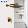 DecorBites™ طقم صنبور دش مطري مثبت على الحائط من النحاس العتيق بمسكتين