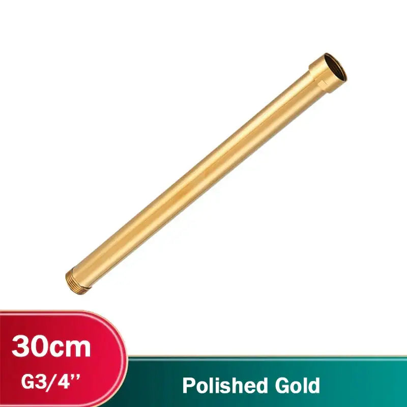 DecorBites™ Antique Brass Shower Faucet Extension Tube 30cm
