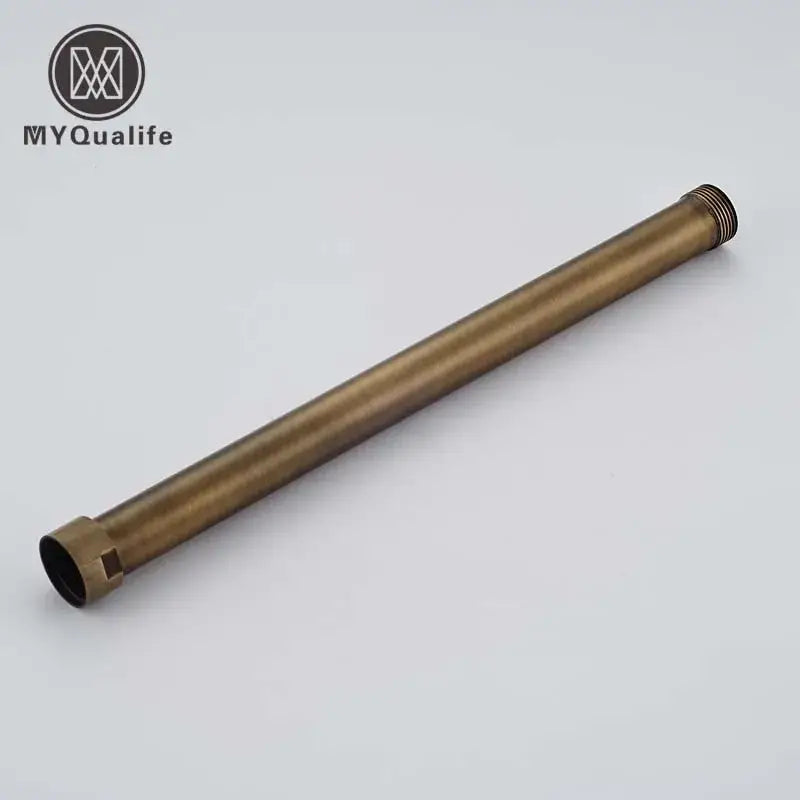 DecorBites™ Antique Brass Shower Faucet Pipe Extension Tube 30cm - Heighten Pipe Bar