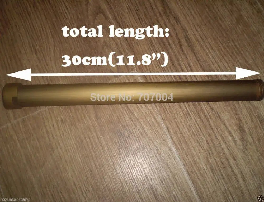 DecorBites™ Antique Brass Shower Faucet Pipe Extension Tube 30cm - Heighten Pipe Bar
