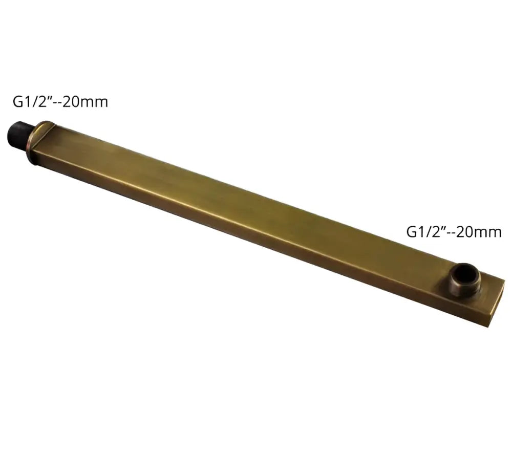 DecorBites™ Antique Brass Shower Set with 3-Way Diverter and Handshower