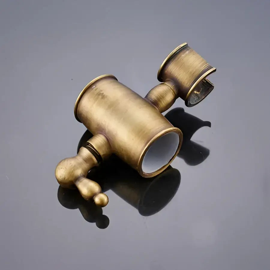 DecorBites™ Antique Brass Shower Set with 3-Way Diverter and Handshower