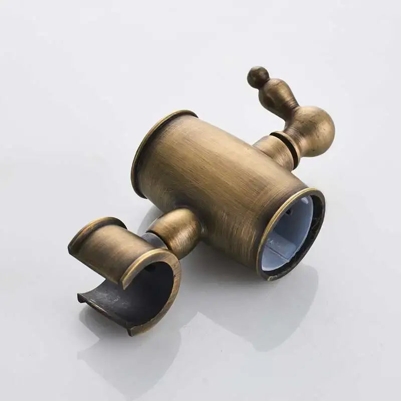 DecorBites™ Antique Brass Shower Set with 3-Way Diverter and Handshower
