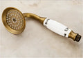 DecorBites™ Antique Brass Shower Set with 3-Way Diverter and Handshower