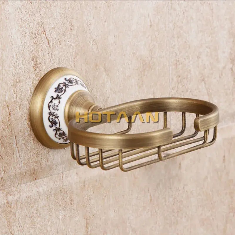DecorBites™ حامل صابون نحاسي عتيق: سلة صابون حمام من النحاس النقي