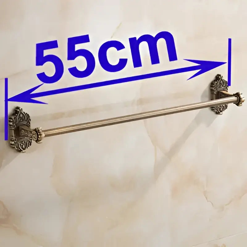 DecorBites™ Antique Brass Towel Bar - Wall Mounted Bathroom Accessories