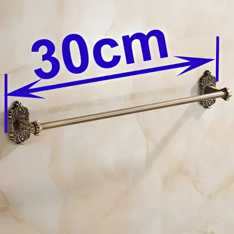 DecorBites™ Antique Brass Towel Bar - Wall Mounted Bathroom Accessories