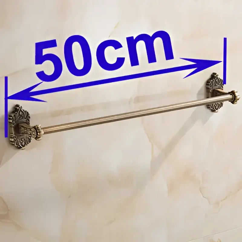 DecorBites™ Antique Brass Towel Bar - Wall Mounted Bathroom Accessories