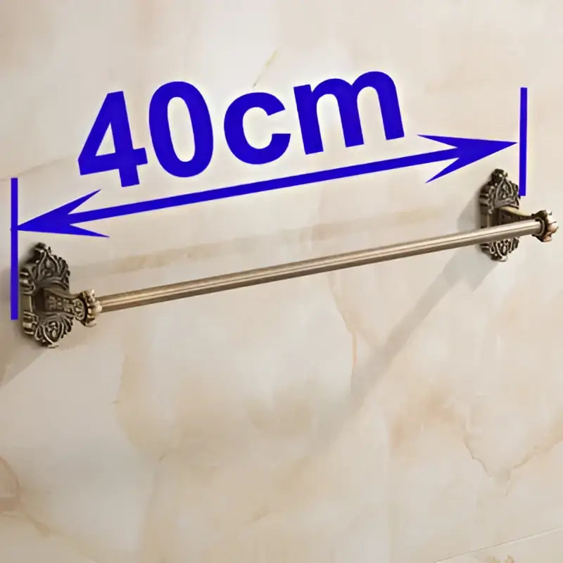 DecorBites™ Antique Brass Towel Bar - Wall Mounted Bathroom Accessories