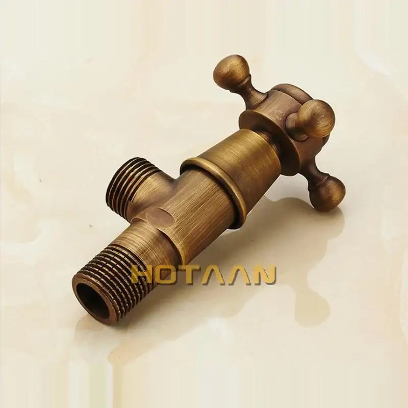 DecorBites™ Antique Brass Triangle Valve Water Control Bathroom Tap 1/2*1/2 Angle Valve