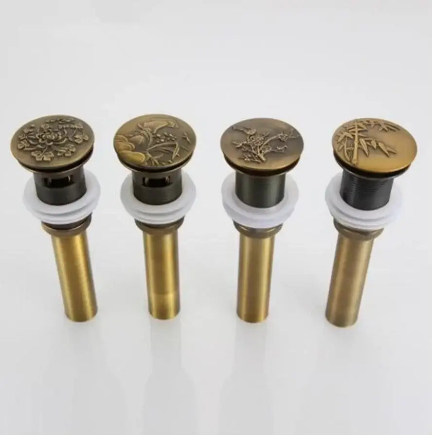 DecorBites™ Antique Brass Vessel Sink Drain - Bathroom Accessory