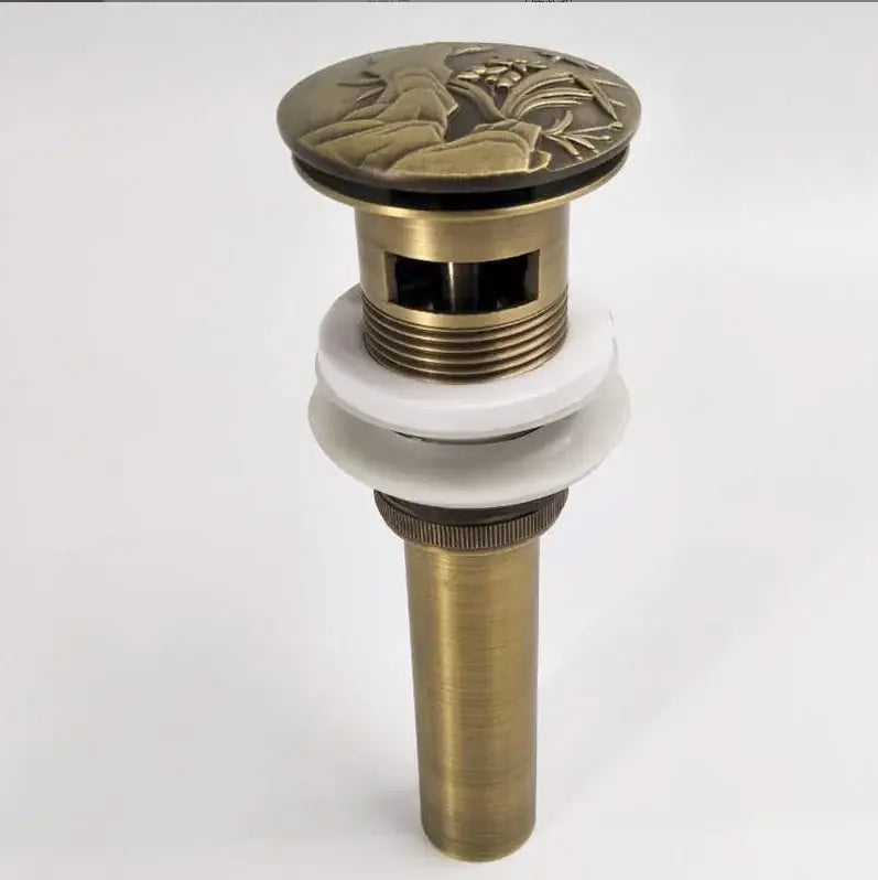 DecorBites™ Antique Brass Vessel Sink Drain - Bathroom Accessory