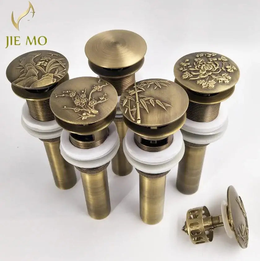 DecorBites™ Antique Brass Vessel Sink Drain - Bathroom Accessory