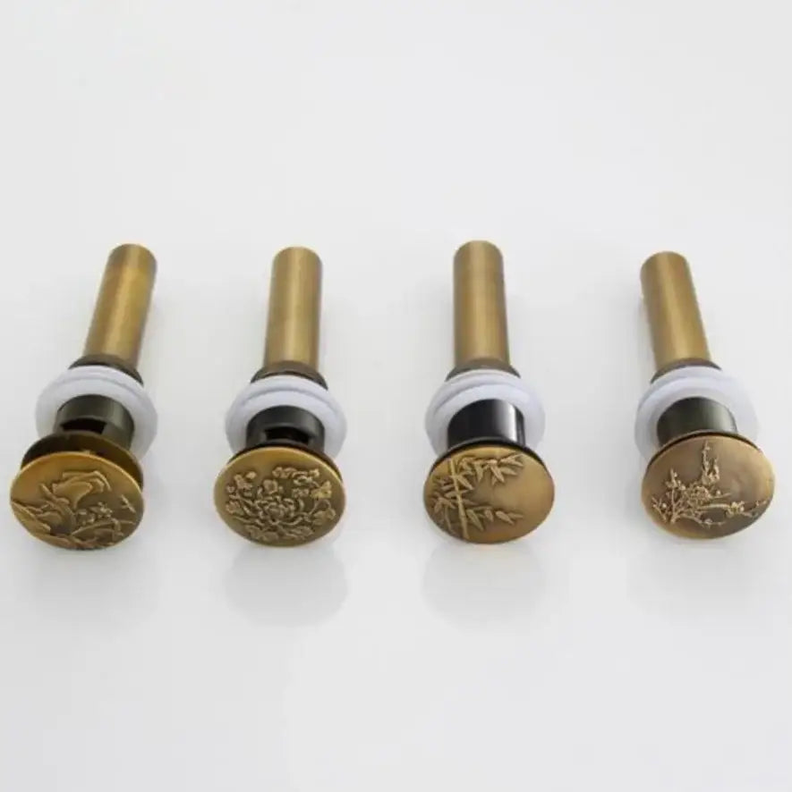 DecorBites™ Antique Brass Vessel Sink Drain - Bathroom Accessory