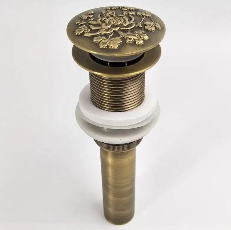 DecorBites™ Antique Brass Vessel Sink Drain - Bathroom Accessory