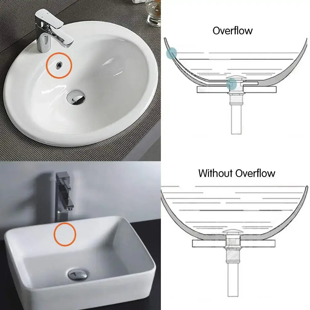 DecorBites™ Antique Brass Vessel Sink Drain Strainer, Pop Up Stopper for Lavatory Basin