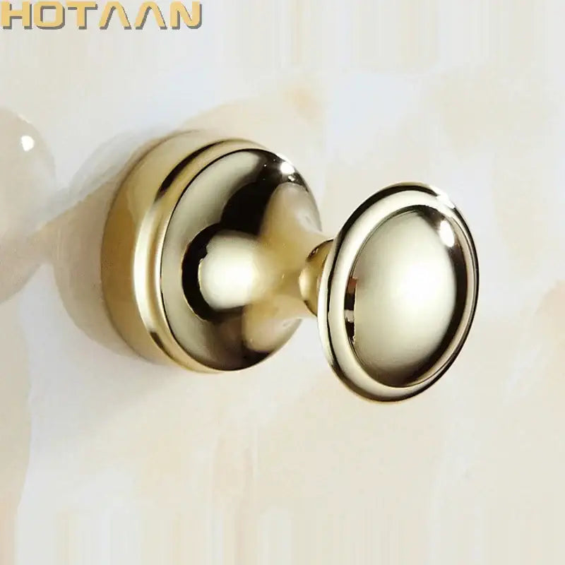 DecorBites™ Antique Brass Wall Clothes Rack Hook, Bathroom Robe Hanger