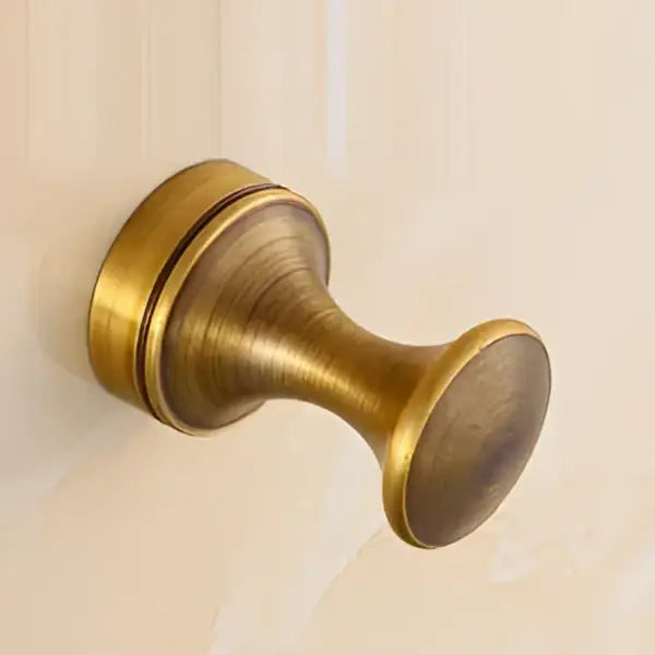 DecorBites™ Antique Brass Wall Clothes Rack Hook, Bathroom Robe Hanger