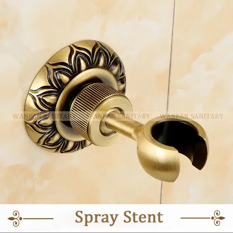 DecorBites™ Antique Brass Wall Mount Bidet Faucet for Hygienic Bathroom Shower Spray