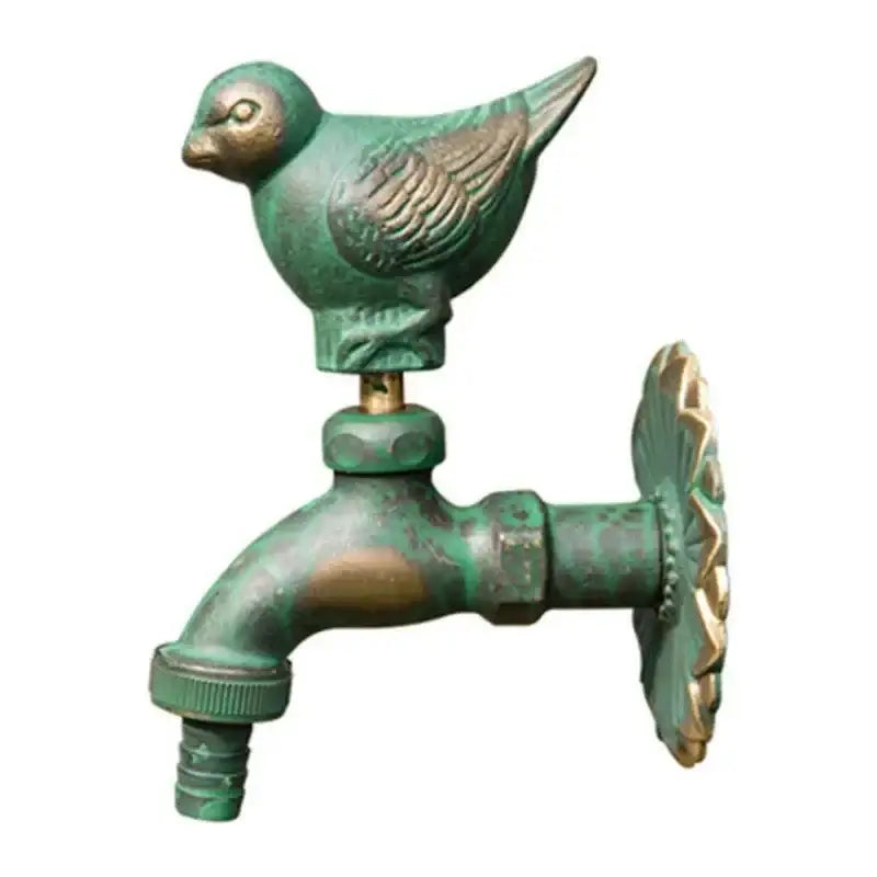 DecorBites™ Antique Brass Wall Mount Garden Faucet for Kindergarden, Animal Design
