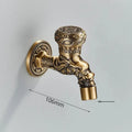 DecorBites™ Antique Brass Wall Mounted Washing Machine Faucet for Bathroom, Outdoor, Garden, Bath, Toilet