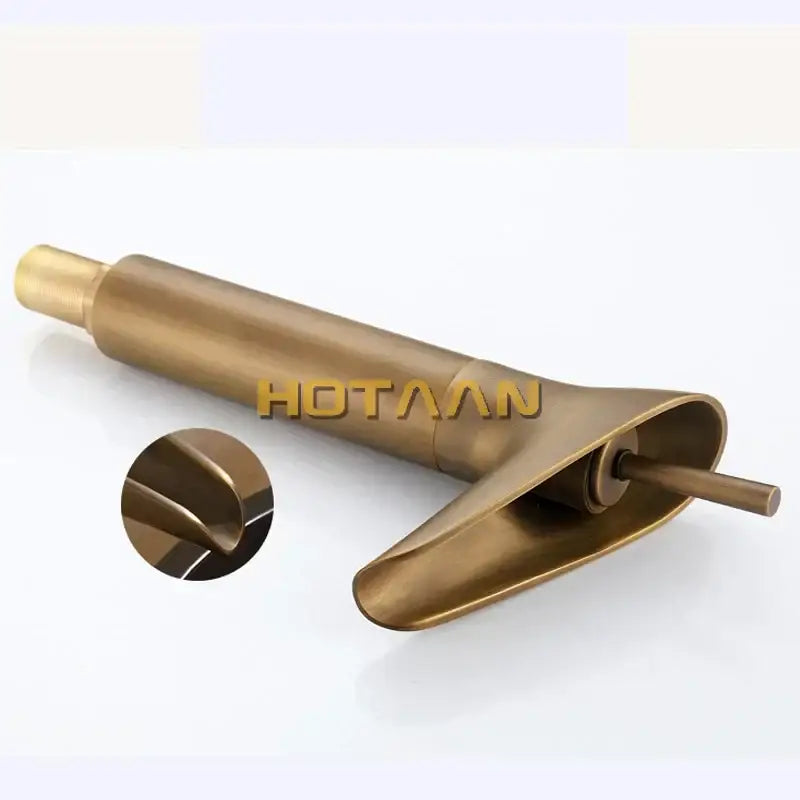 DecorBites™ Antique Brass Waterfall Basin Faucet Mixer Tap for Bathroom Sink