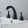 DecorBites™ Antique Bronze 3 Hole Widespread Basin Faucet, Hot/Cold Mixer Tap