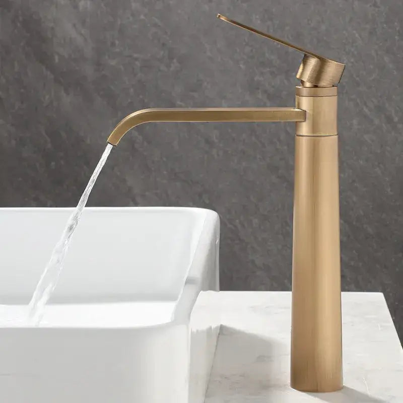 DecorBites™ Antique Bronze Basin Faucet Hot & Cold Brass Sink Mixer Tap