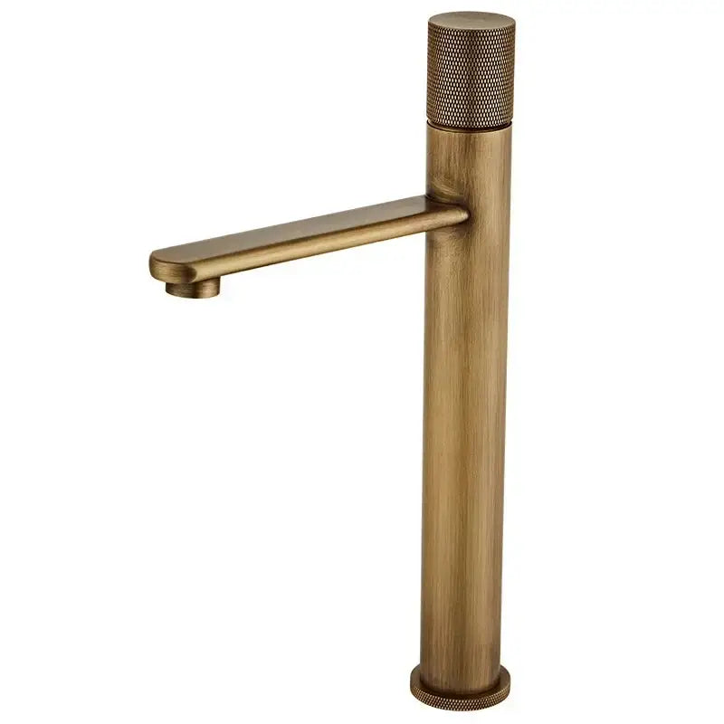 DecorBites™ Antique Bronze Basin Faucet Hot & Cold Deck Mounted Brass Mixer Tap