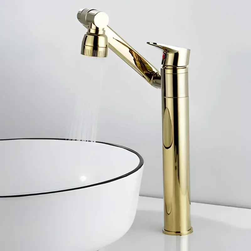 DecorBites™ Antique Bronze Bathroom Sink Faucet Hot Cold Water Mixer Deck Mounted