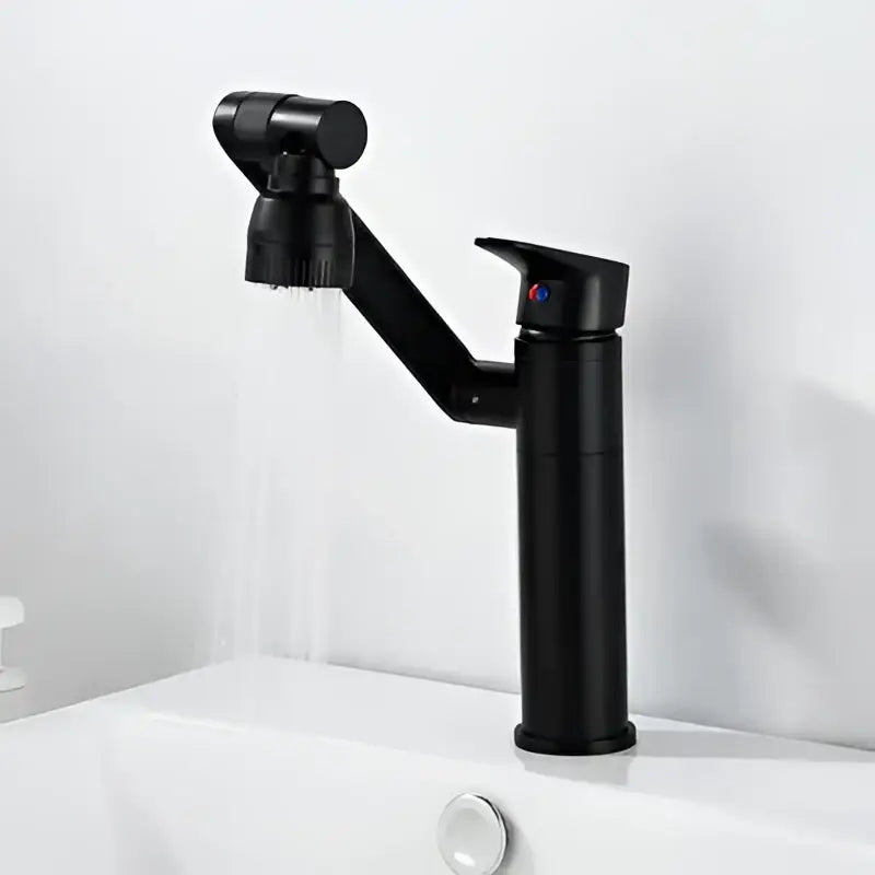DecorBites™ Antique Bronze Bathroom Sink Faucet Hot Cold Water Mixer Deck Mounted