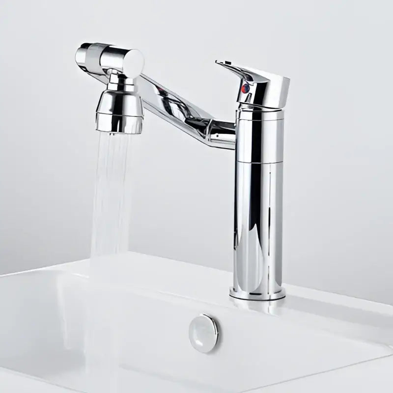 DecorBites™ Antique Bronze Bathroom Sink Faucet Hot Cold Water Mixer Deck Mounted