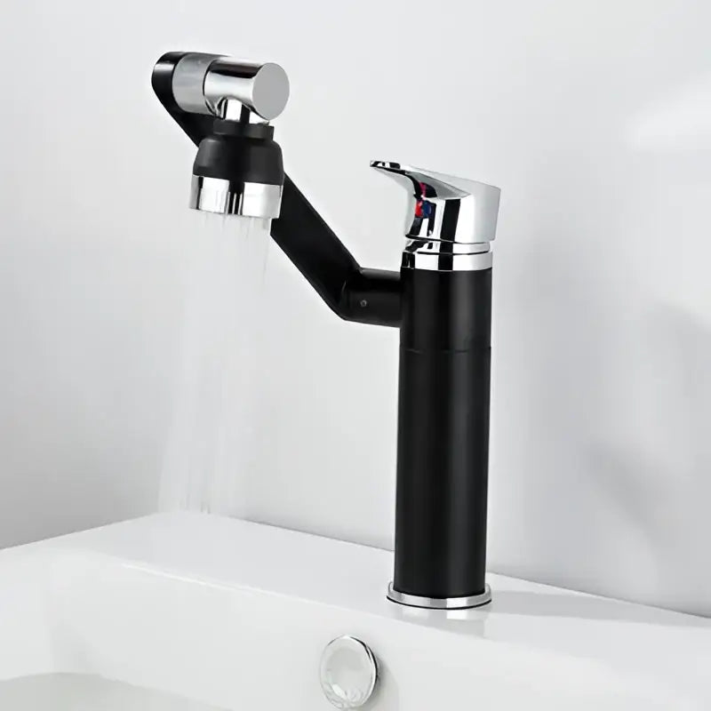 DecorBites™ Antique Bronze Bathroom Sink Faucet Hot Cold Water Mixer Deck Mounted