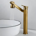 DecorBites™ Antique Bronze Bathroom Sink Faucet Hot Cold Water Mixer Deck Mounted