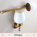 DecorBites™ Antique Bronze Brass Toilet Brush Holder for Bathroom Accessories