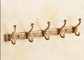 DecorBites™ Antique Bronze Carved Robe Hook Towel Hanger for Bathroom and Kitchen
