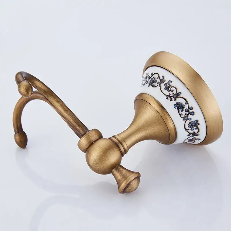 DecorBites™ Antique Bronze Ceramic Robe Hook Wall Mounted Coat Hook Bathroom Accessories