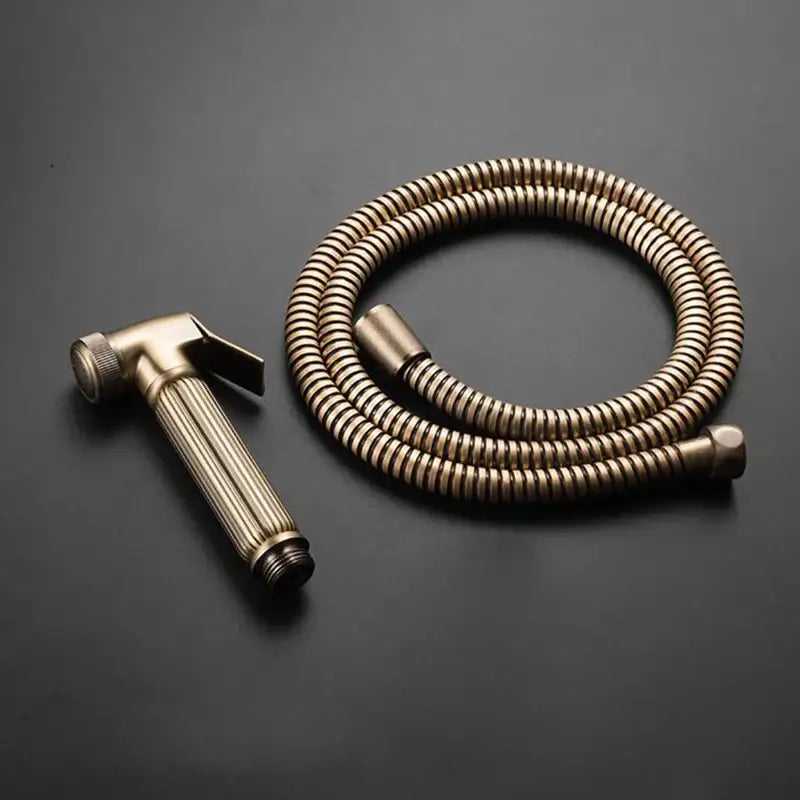 DecorBites™ Antique Bronze Douche Bidet Sprayer Set with Copper Valve - Jet Shower Head
