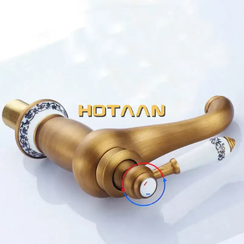 DecorBites™ Antique Bronze Single Handle Basin Faucet