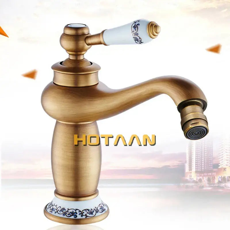 DecorBites™ Antique Bronze Single Handle Basin Faucet