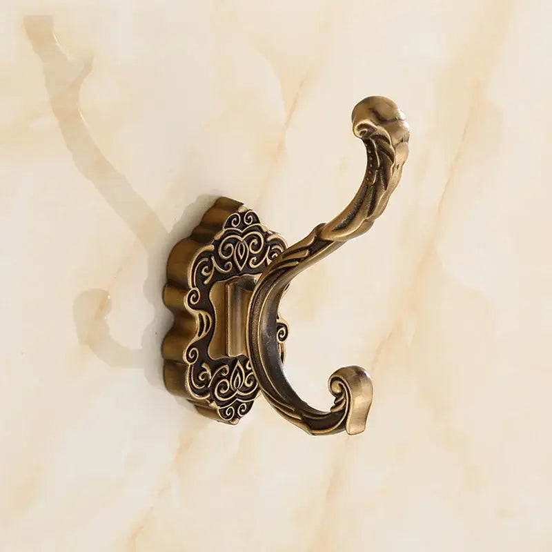 DecorBites™ Antique Bronze Wall Hooks, Clothes Towel Coat Robe Metal Hanger Rack
