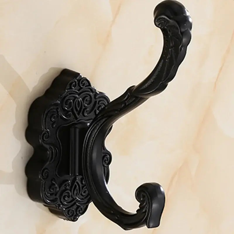 DecorBites™ Antique Bronze Wall Hooks, Clothes Towel Coat Robe Metal Hanger Rack